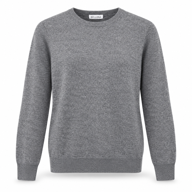 Jane trui met ronde hals Ash, silver