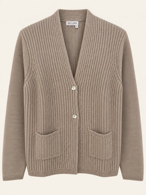 Fiore knitted jacket beige melange