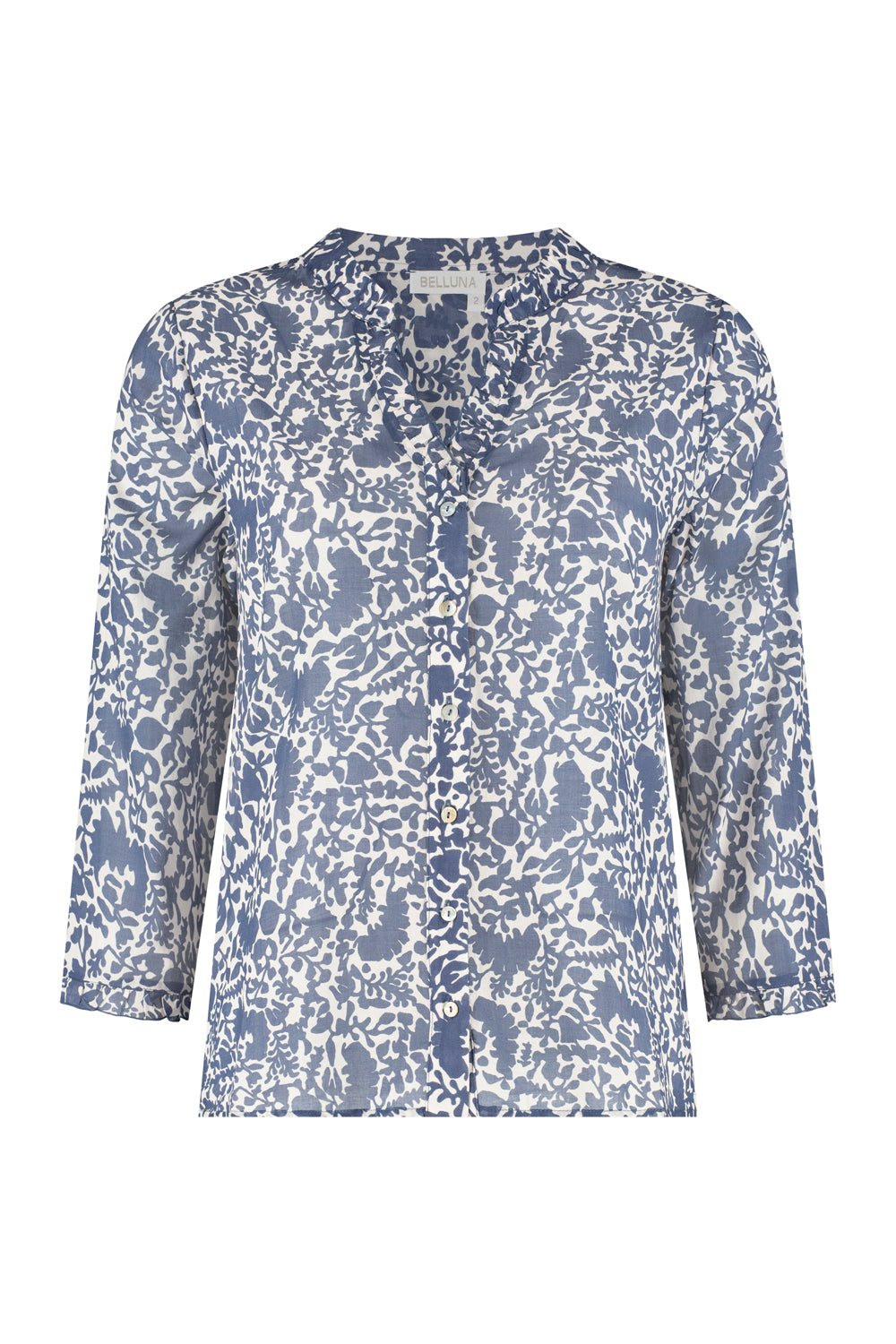 Belluna Haline blouse flower blue