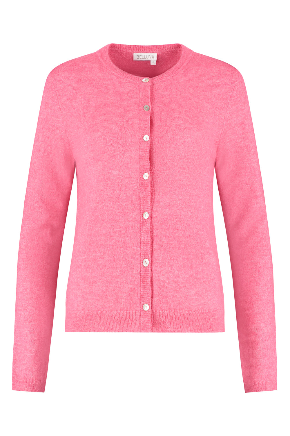 Sacha vestje ronde hals raspberry