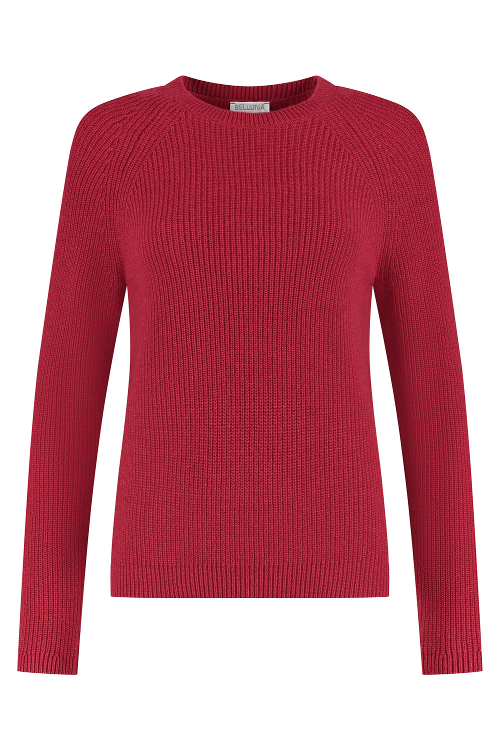 Sparkle ronde hals trui rouge
