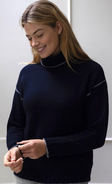 Palma Rollkragenpullover grau