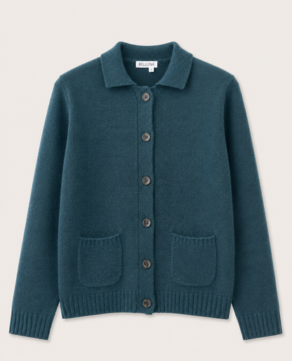 Nora vest polo kraag, Green