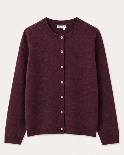 Sacha cardigan round neck raspberry
