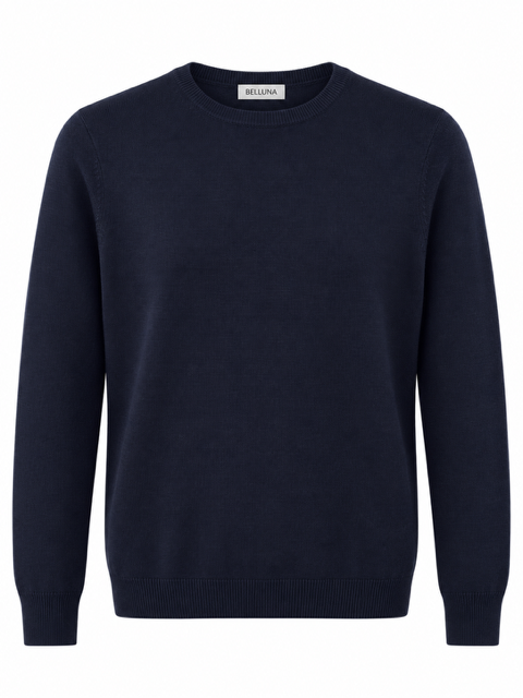 California Pullover Gedruckt beige/ marineblau