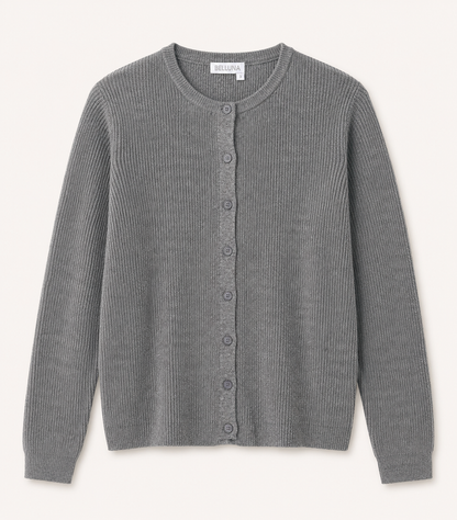 Belluna Kaja vest mid grey melange