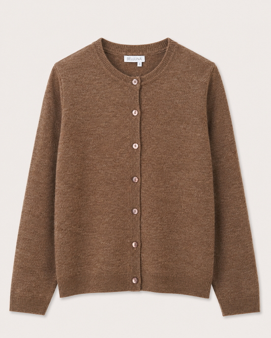 Sacha cardigan round neck raspberry