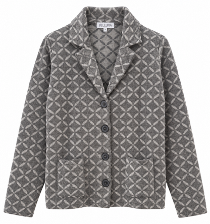 Casina Strickjacke schwarz/beige