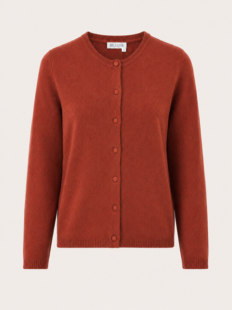 Sacha cardigan round neck raspberry
