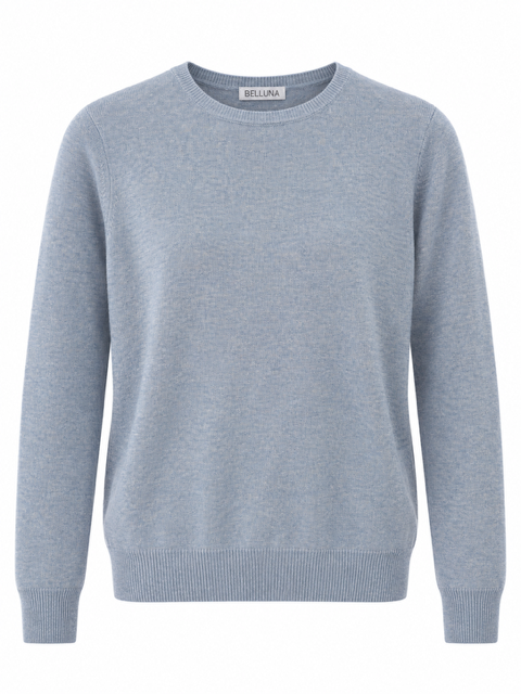 California printed sweater beige/ navy blue