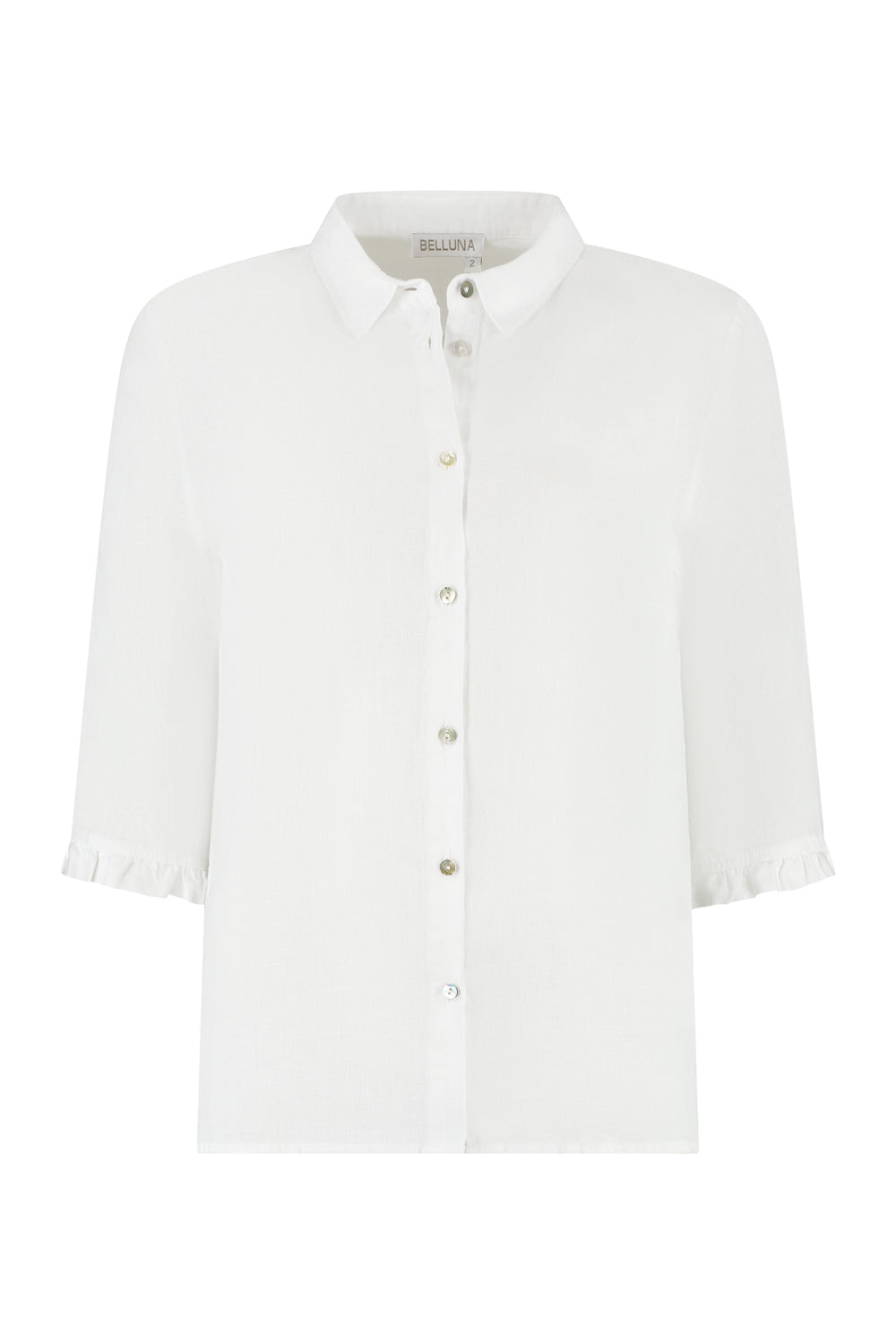 Belluna Azur linnen blouse blanc (wit)