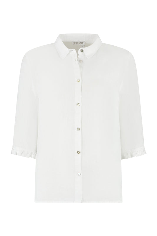 Belluna Azur linnen blouse blanc (wit)