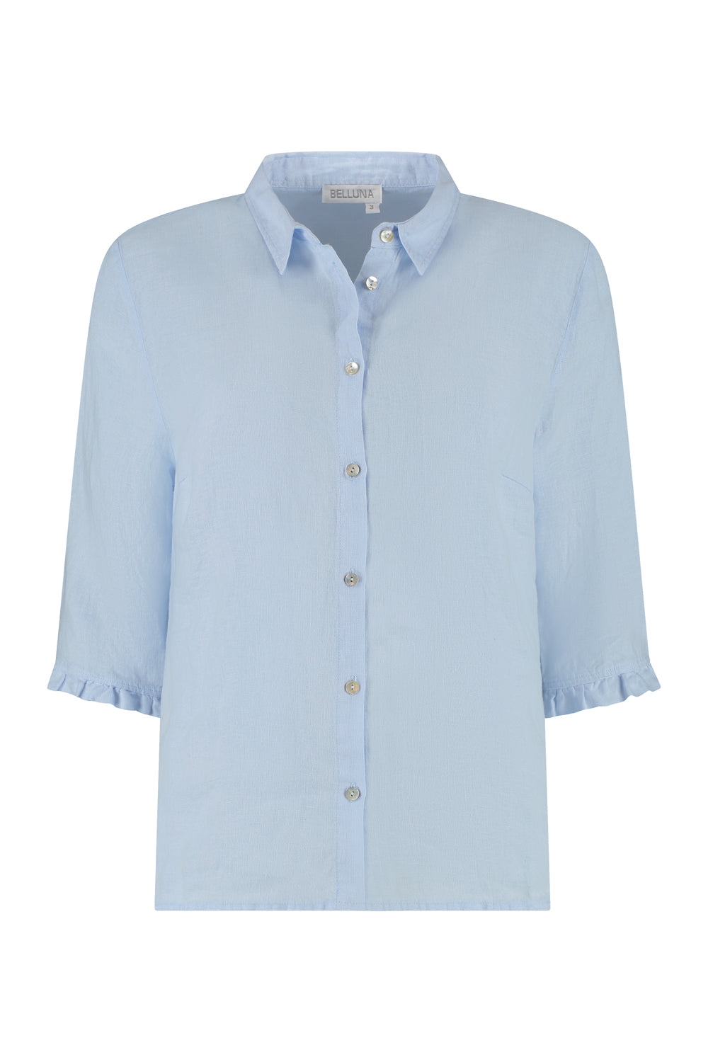 Belluna Azur linnen blouse light blue