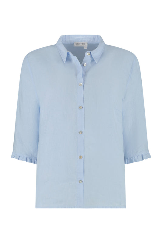 Belluna Azur linnen blouse light blue