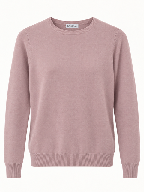 California printed sweater beige/ navy blue