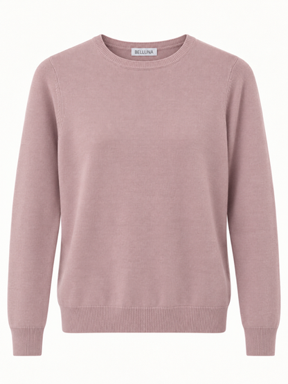 California printed sweater beige/ navy blue