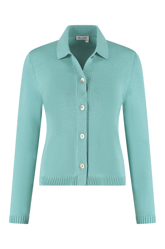 Calim vestje kraag green