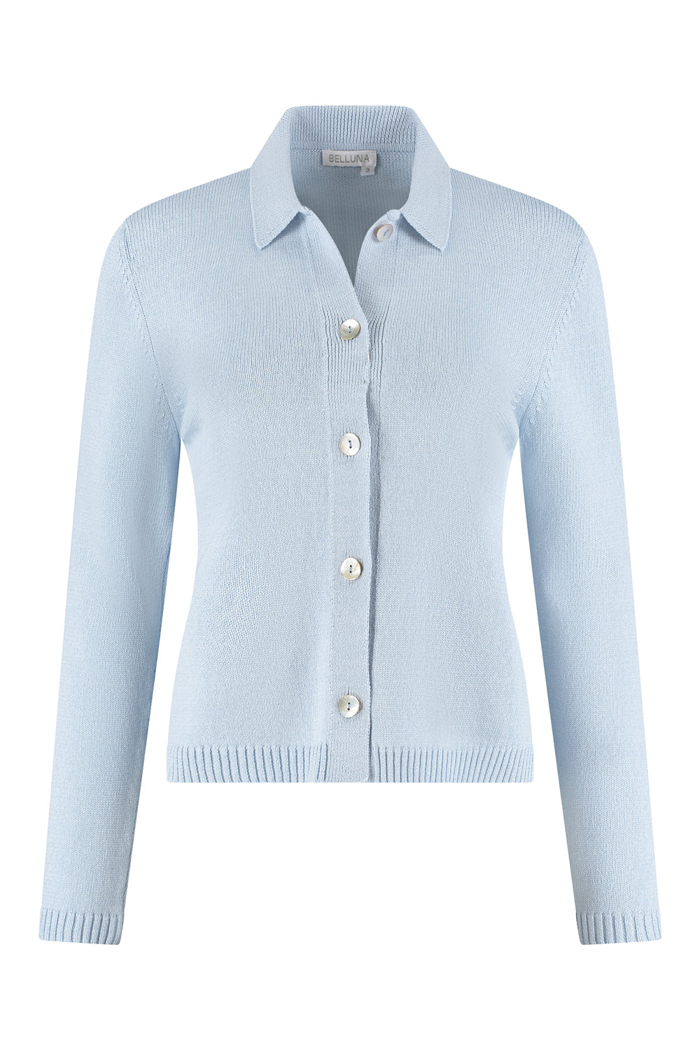 Calim vestje kraag lichtblauw