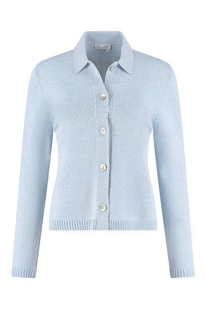 Calim vestje kraag lichtblauw