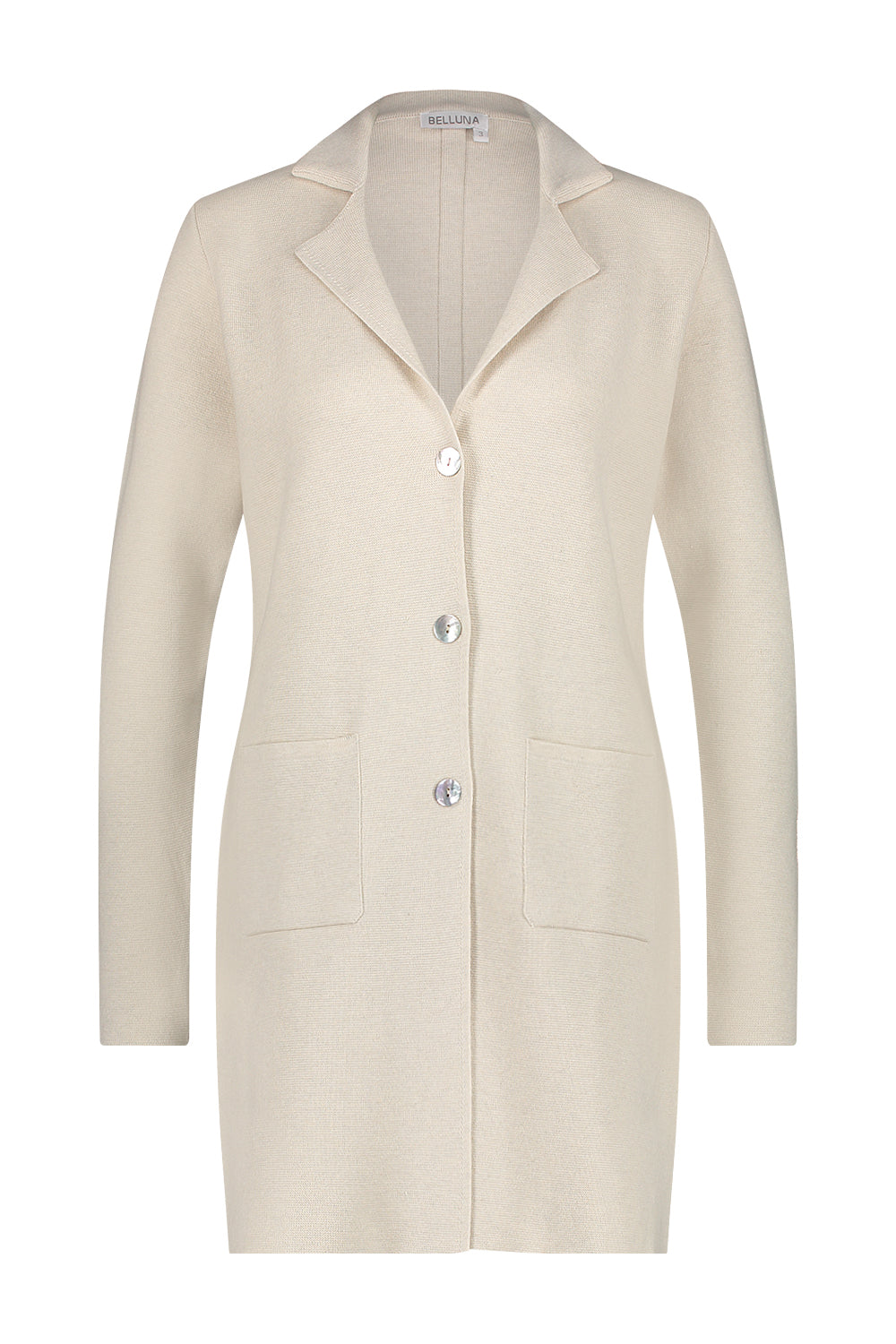 Belluna Clipper lang vest sand