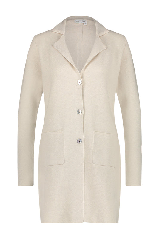Belluna Clipper lang vest sand