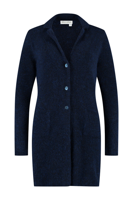 Cover lang vest navy blue