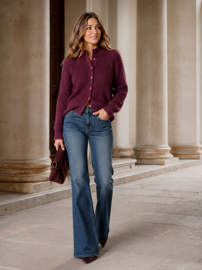 Oslo knitted jacket royal blue