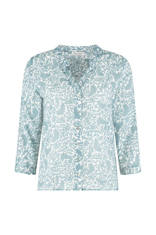 Belluna Haline blouse flower grege