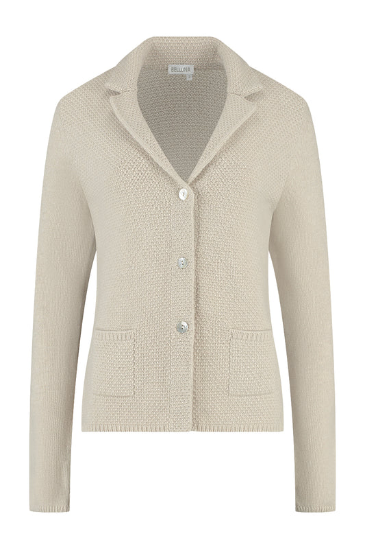 Fiore Strickjacke Beige Melange