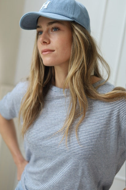 Casablanca stripe blue/white