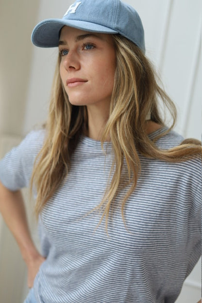 Casablanca stripe blue/white