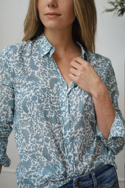 Belluna Moni blouse print flower grege