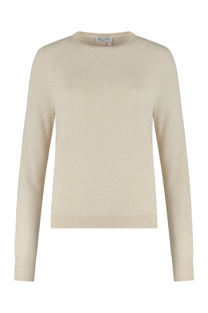 California Pullover Gedruckt beige/ marineblau