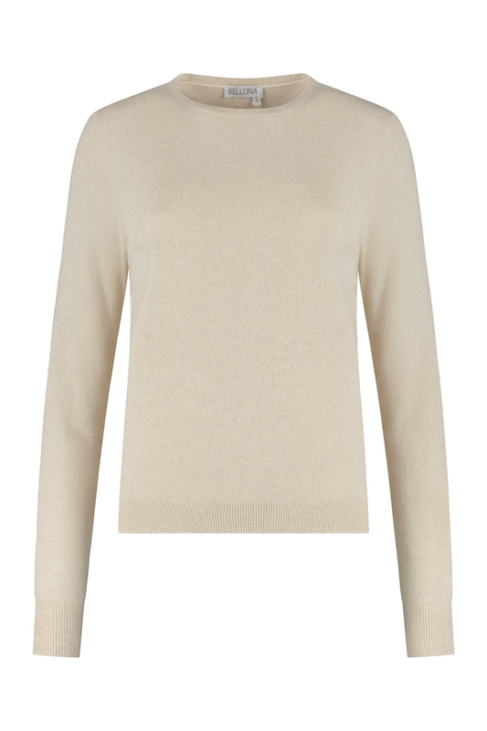 California Pullover Gedruckt beige/ marineblau