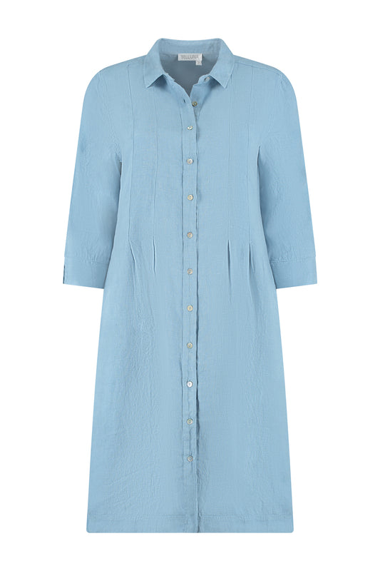 Belluna Midi linnenjurk jade