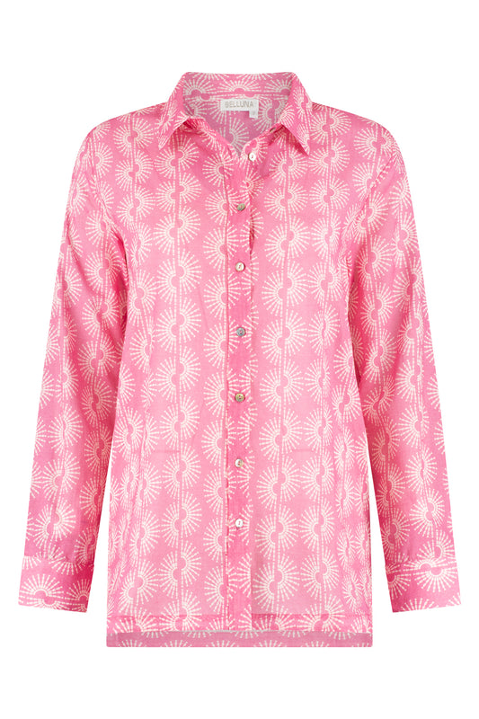 Belluna Moni blouse print circle coral