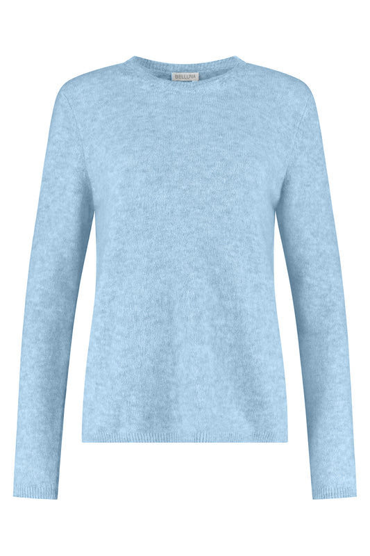 Oslo ronde hals trui light blue