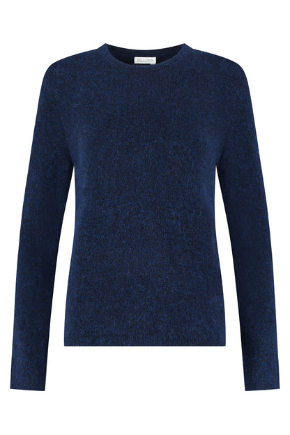 Oslo ronde hals trui navy