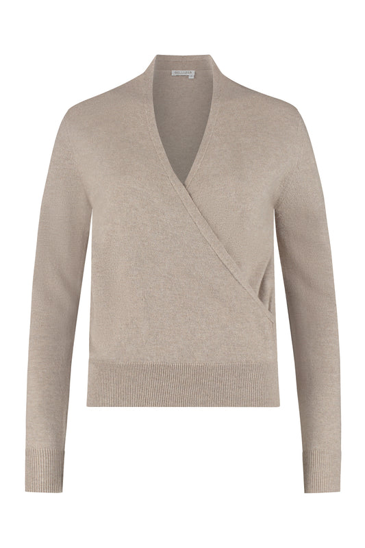 Rudy overslagtruitje beige