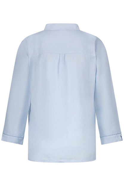 Belluna Jungle  linnen blouse light blue